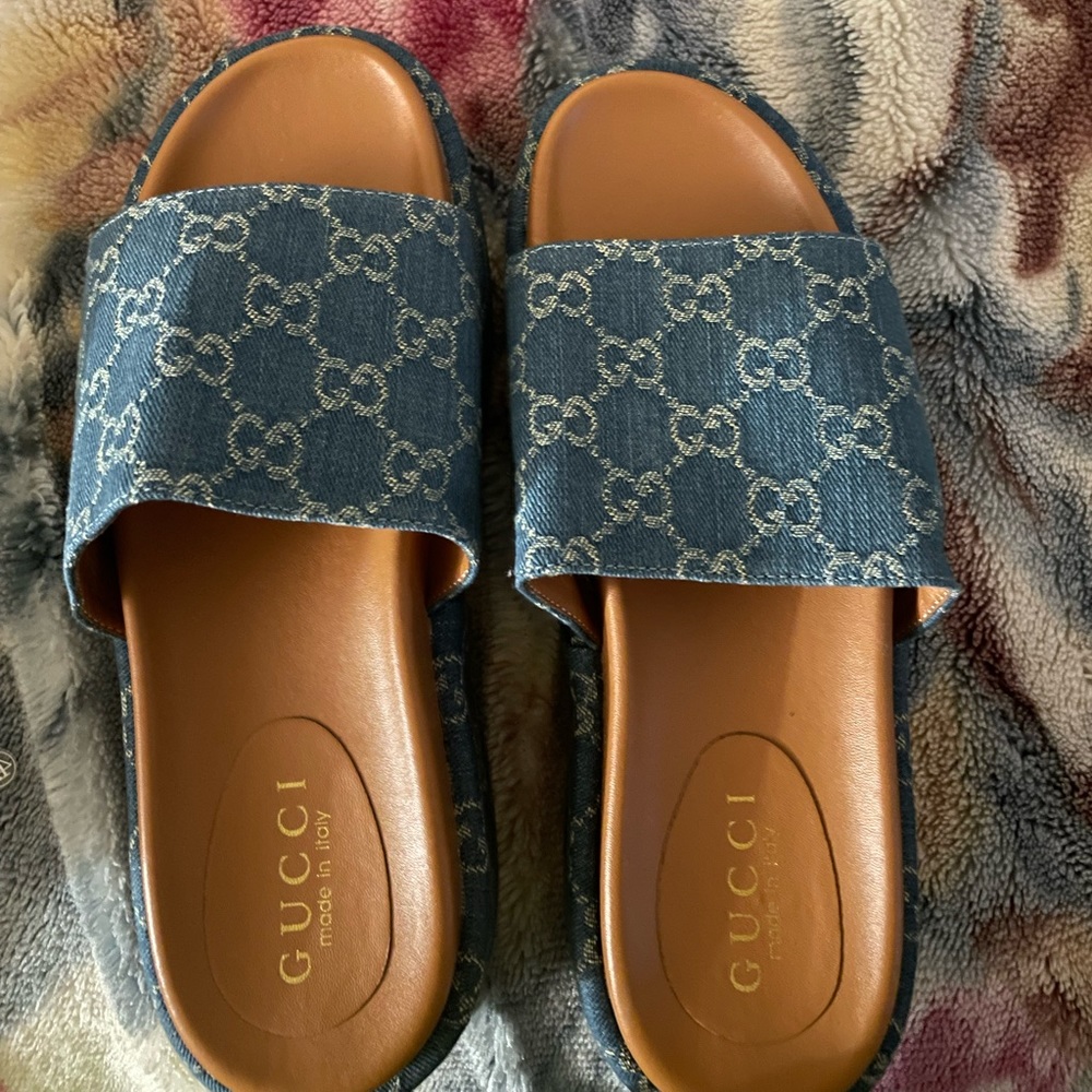 GUCCI Womens platform slide sandal - Picture 1 of 3